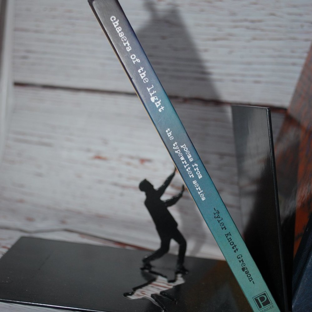 Set of Two "Falling Men" Bookends